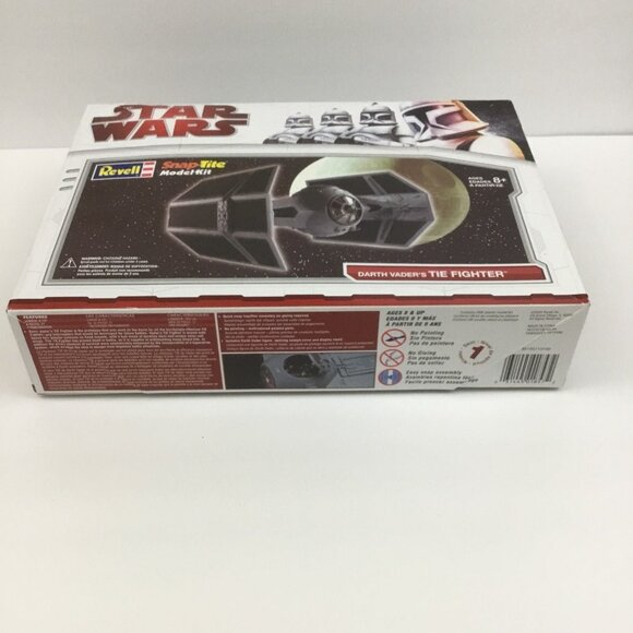 Revell Snap Tite Star Wars Darth Vader's Tie Fighter Model Kit 85-1857 Level 1 - Picture 4 of 6